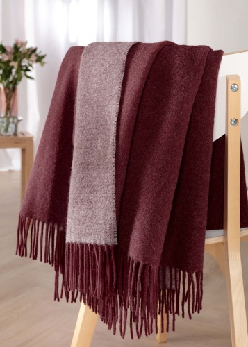 Плед Biederlack DARK VELVET (809551) bordeaux-parfait 130х170 Артикул: 79258 Silk-Dreams фото 2