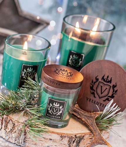 Свеча маленькая Vellutier Сибирский сосновый лес (Siberian Pine Forest) 90 гр Артикул: 24825 Silk-Dreams