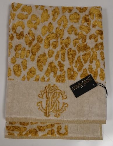 Комплект махровых полотенец Roberto Cavalli SNOW LEOPARD 001 золото Артикул: 88223 Silk-Dreams фото 3