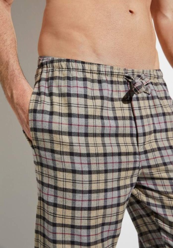 Брюки мужские Zimmerli GREY MELANGE COZY BEIJ CHECK 4600.75180-143 фото 3