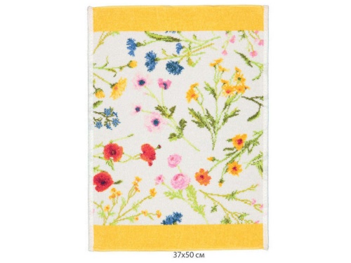 Комплект шенилловых полотенец Feiler FLOWER MEADOW 105 gelb (желтый) Артикул: 85771 Silk-Dreams
