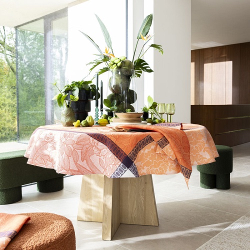 Скатерть Le Jacquard Francais ESCAPAD TROPICAL orange 175x250 Артикул: 88350 Silk-Dreams