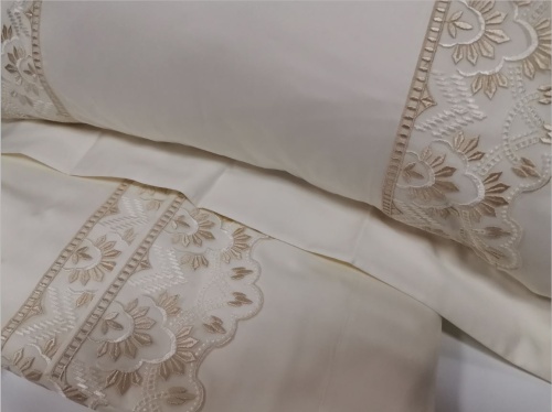 Постельное белье Pam BEA Off white Евро Артикул: 85125 Silk-Dreams фото 3