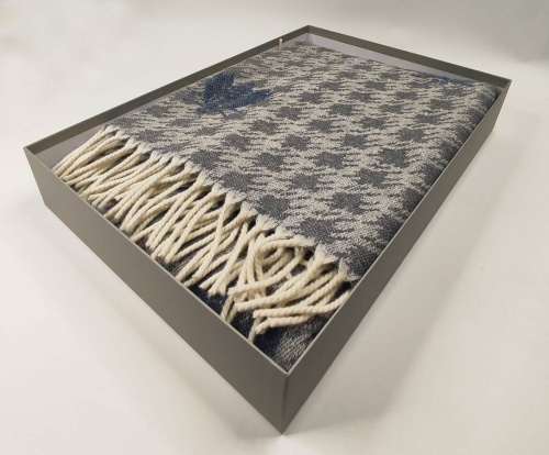 Плед Mastro Raphael DORIS ARI JACQUARD grey, light blue (цвет 89) 130x170 Артикул: 76591 Silk-Dreams фото 4